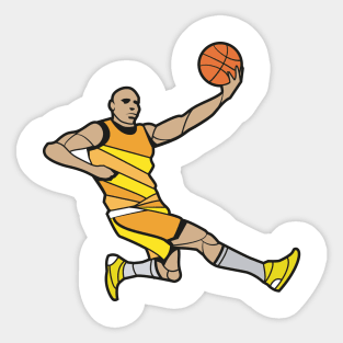 Basketball Player Illustration Sticker